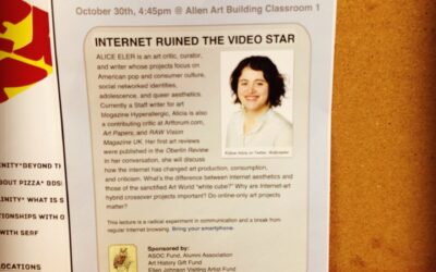 “Internet Ruined the Video Star” Lecture at Oberlin College