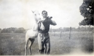 Anonymous, “Man and Horse” (date unknown) from the collection of Marc Boone Fitzerman. (all images courtesy Marc Boone Fitzerman)