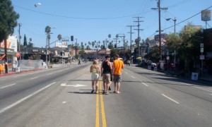 Hitting the open road...with your sneakers (or, if you’re in LA, flip flops). Photograph: Jason Rosenberg/flickr