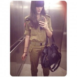 “#me #army #צבא” (image and caption via Instagram)