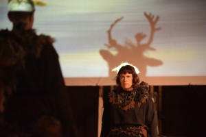 WOLF performance in “The Unreliable Bestiary” (2013) (image courtesy of Deke Weaver)
